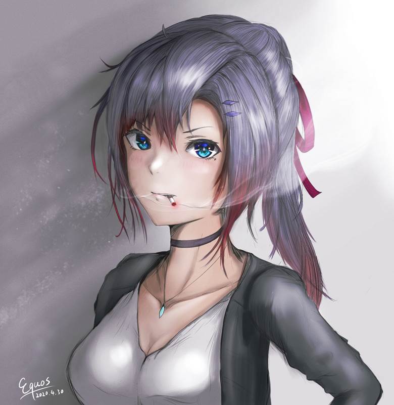 香烟, 女孩子, 原创