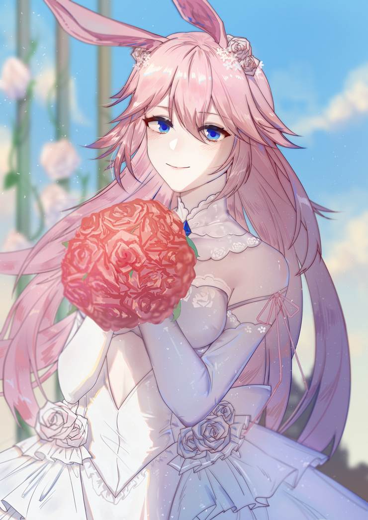 樱|插画师丢的八重樱插画图片