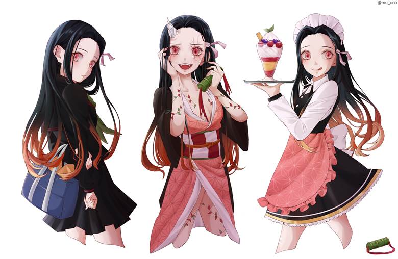 Demon Slayer: Kimetsu no Yaiba, Nezuko Kamado, oni, Nezuko Kamado, Demon Slayer: Kimetsu no Yaiba 1000+ bookmarks