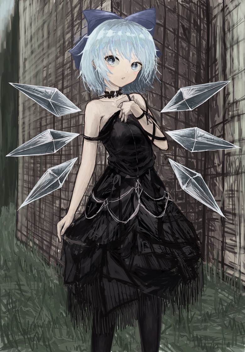 琪露诺, 哥特萝莉, 洛丽塔, young girl, 东方Project, Touhou Project 100+ bookmarks, black makes women look beautiful