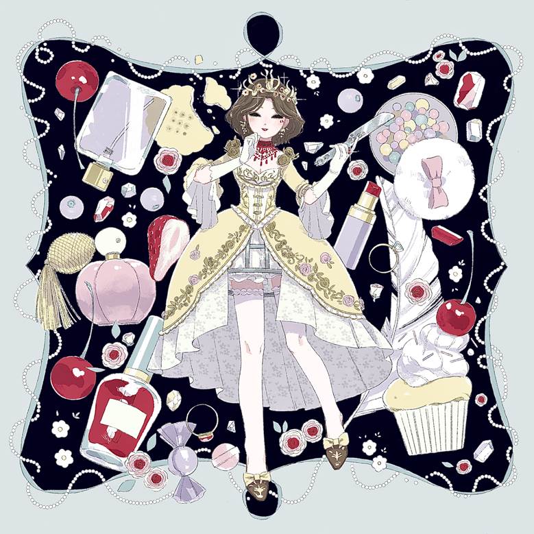 Identity V 2nd Anniversary Fanart Contest, Identity V, Identity V Illustration contest fan art, 血之女王, Mary (Identity V), IdentityV第五人格100收藏, cosmetics