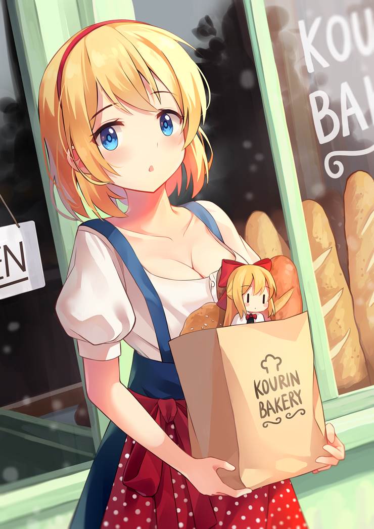 Alice and Bread|Yaruwashi的爱丽丝·玛格特罗依德插画图片