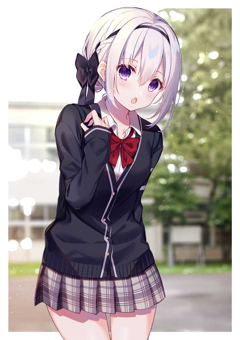 女孩子, 原创, 原创, original works, 白发, blazer, 羊毛衫, 原创3000收藏