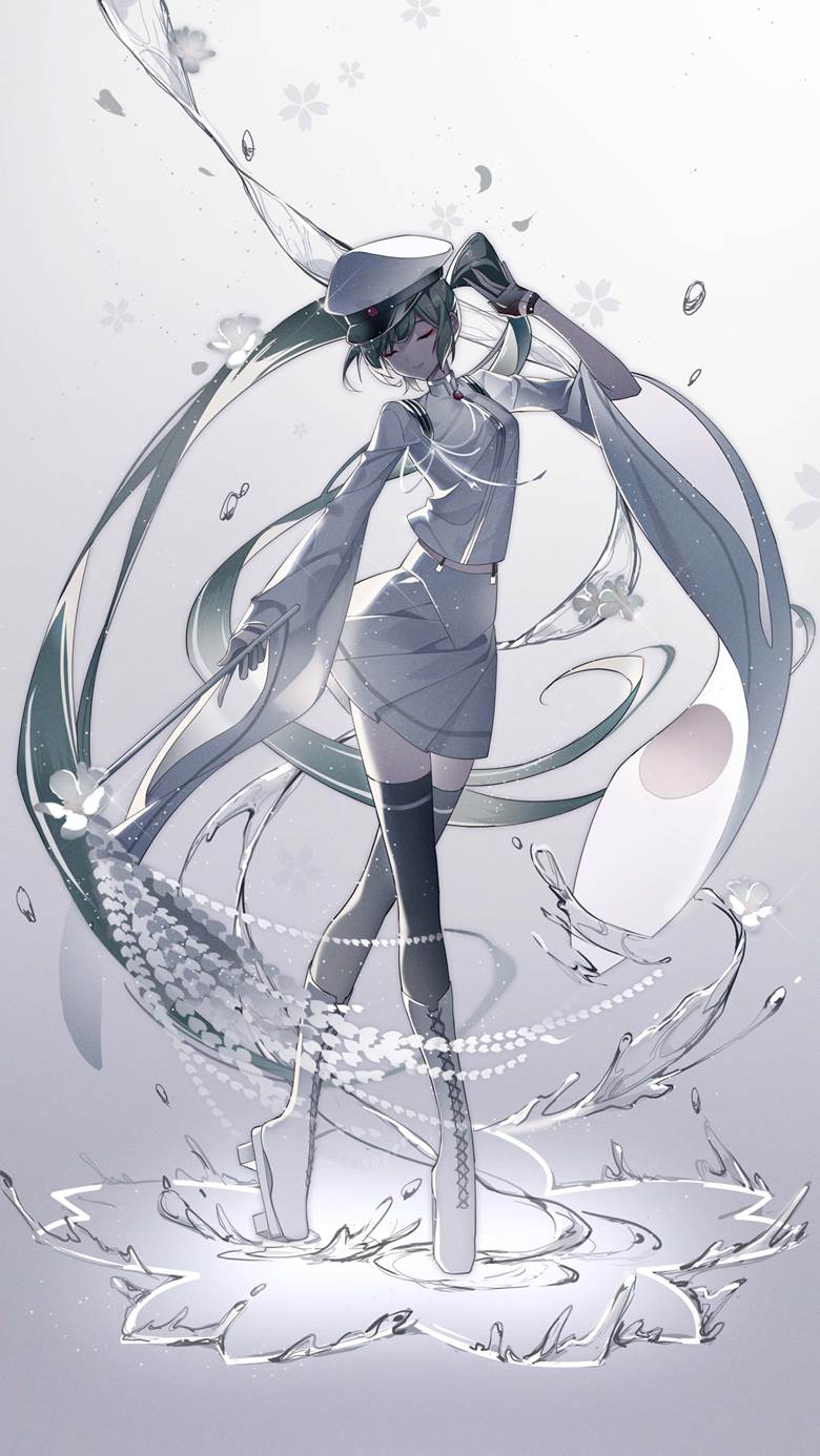 白樱花风目民的初音未来pixiv插画图片