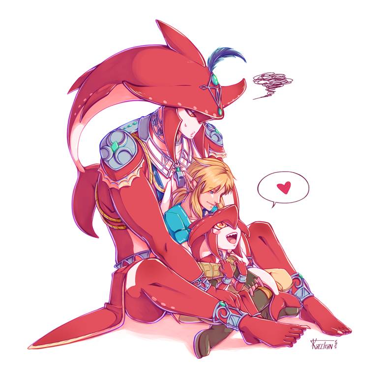 the legend of zelda, Breath of the Wild, Link, Sidon/Link, Prince Sidon, sid, original tag for fanmade works