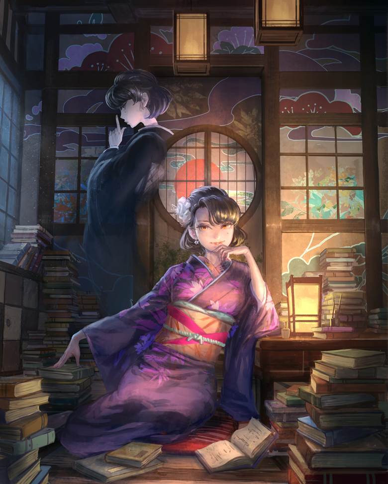 女孩子, kimono, 封面, 和风, 忧郁美学, 太美了