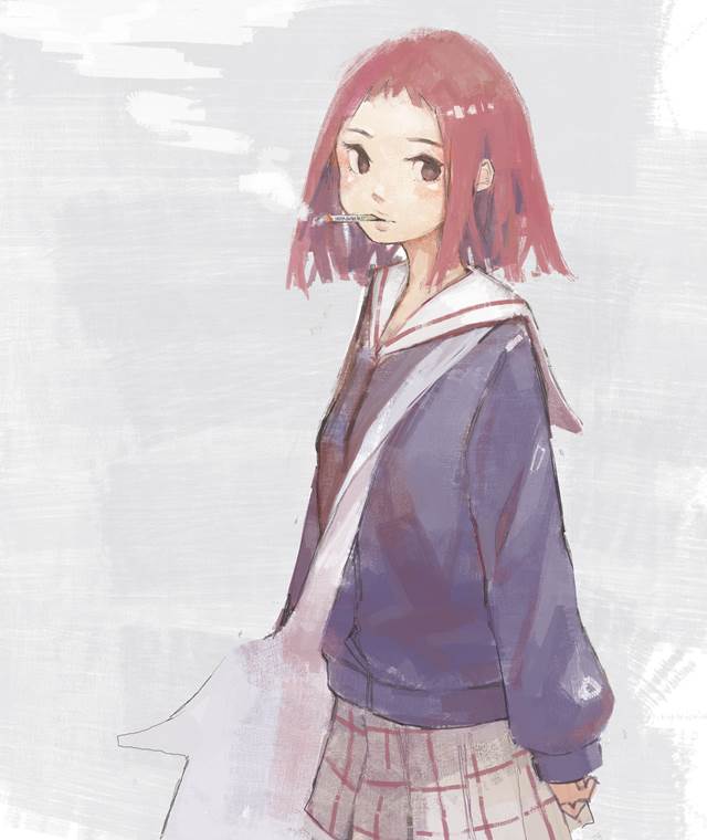 女高中生, tobacco