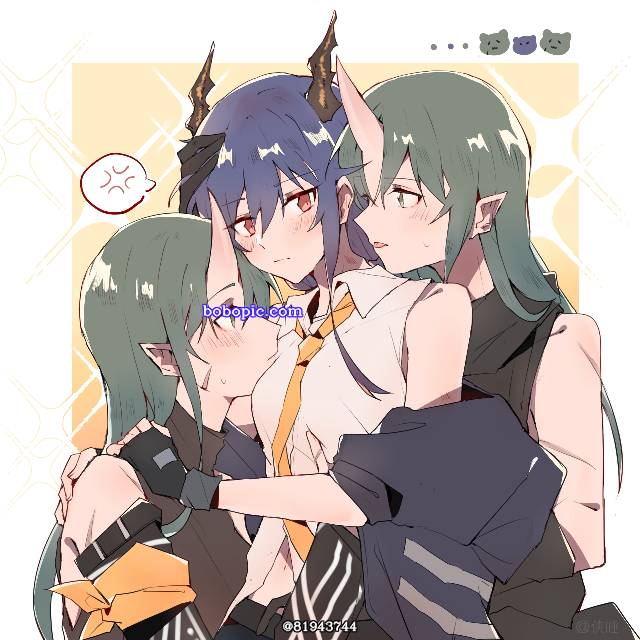 一张陈,百合,明日方舟,星熊,星陈绘画图片