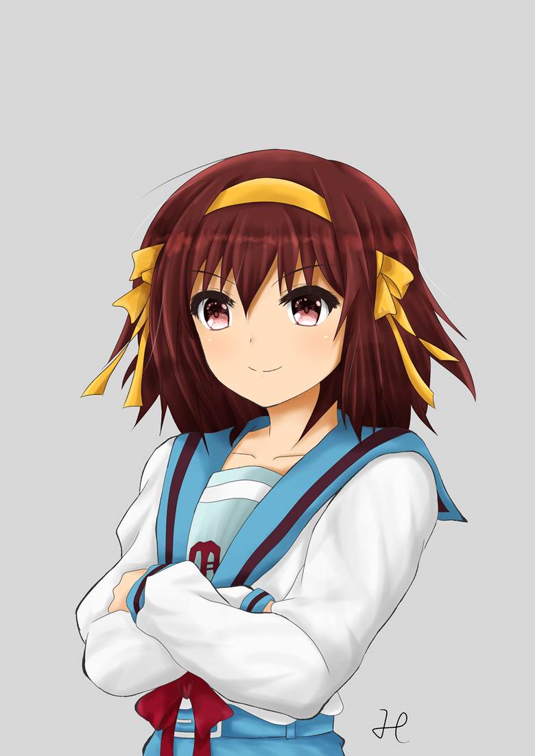 空から 日向奈尾的凉宫春日的忧郁插画图片 Bobopic