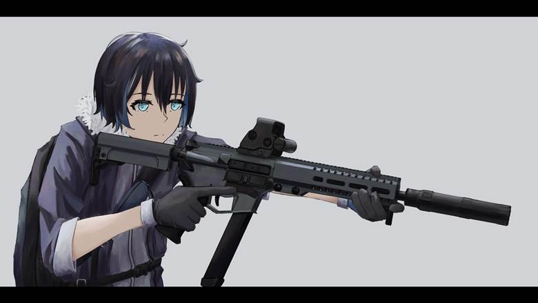 original, girl, gun, armed girls, military, armed young ladies