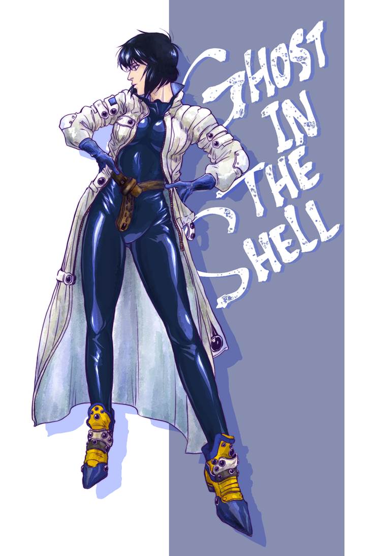 公安九课领导人之一,《攻壳机动队》草薙素子插画图片 BoBoPic