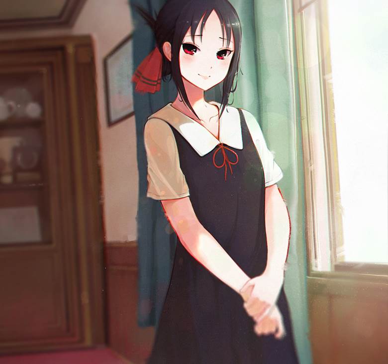 Kaguya-Sama: Love is War, Kaguya Shinomiya, jumper skirt, string ribbon, summer clothes