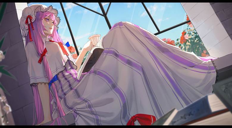 东方, 东方Project, Patchouli, 帕秋莉·诺蕾姬, 东方Project500收藏, 长裙