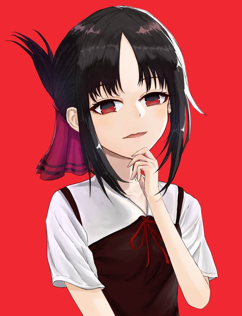 女高中生, 辉夜大小姐想让我告白~天才们的恋爱头脑战~, 四宫辉夜, young girl, manga, 女孩子, uniform, 涂鸦, 魅惑的乳沟