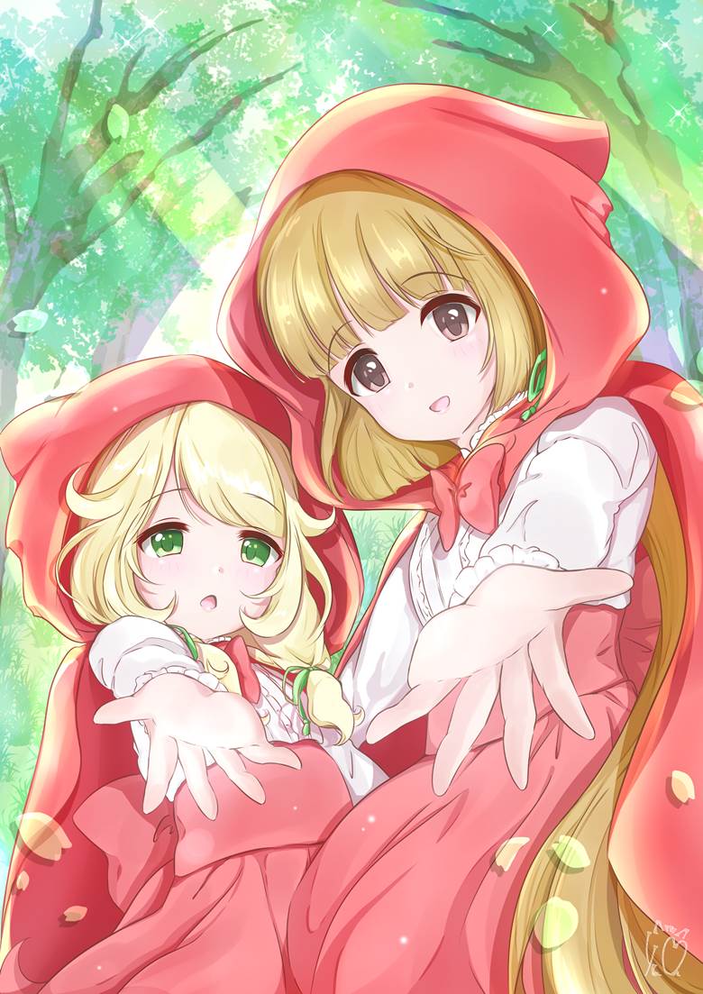 Yoshino Yorita, 游佐梢, 偶像大师 灰姑娘女孩, The Idolmaster: Cinderella Girls Starlight Stage, reaching out, 小红帽, cloak, 偶像大师100收藏