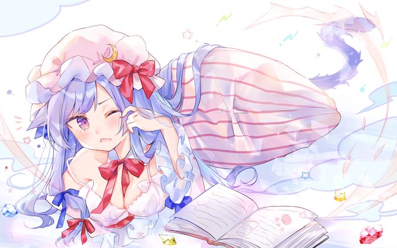 东方, 东方Project, 帕秋莉, 帕秋莉·诺蕾姬, Patchouli's boobs