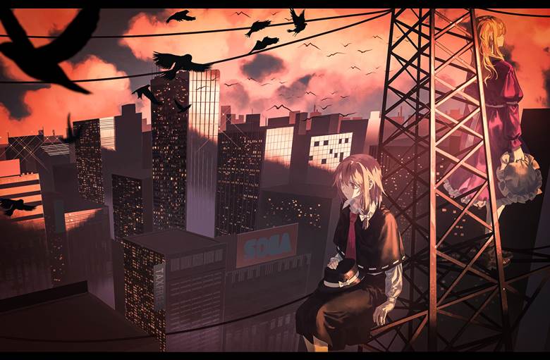 Touhou Project, Touhou, Secret Sealing Club, Renko Usami, Maribel Hearn, scenery, Touhou Project 500+ bookmarks