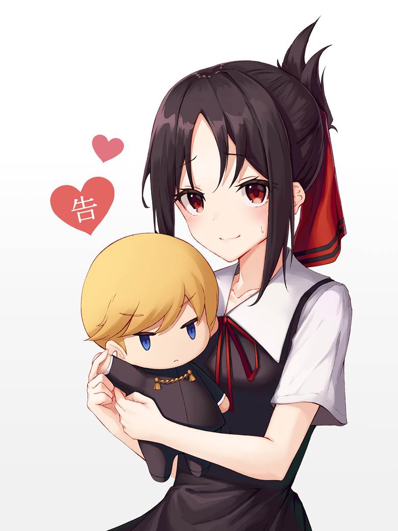 girl, Kaguya-Sama: Love is War, Kaguya Shinomiya, black dress, jumper skirt, Kaguya-sama: Love is War 100+ bookmarks, Miyuki Shirogane, Shirogane/Kaguya, jumper skirt
