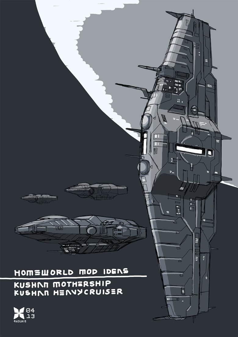 古物1|4XS_MRC的宇宙飞船科幻插画图片