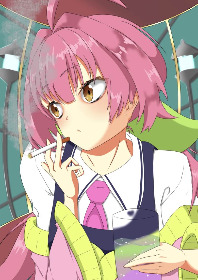 彩虹社, 虚拟youtuber, Momo Azuchi, 香烟