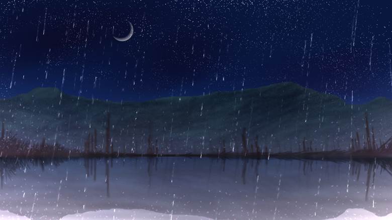 夜雨|スノソル的Pixiv风景壁纸插画图片