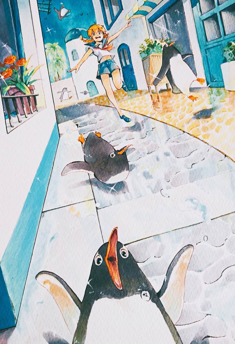 雨上がりのパレード|陈田こころネーム中的企鹅插画图片