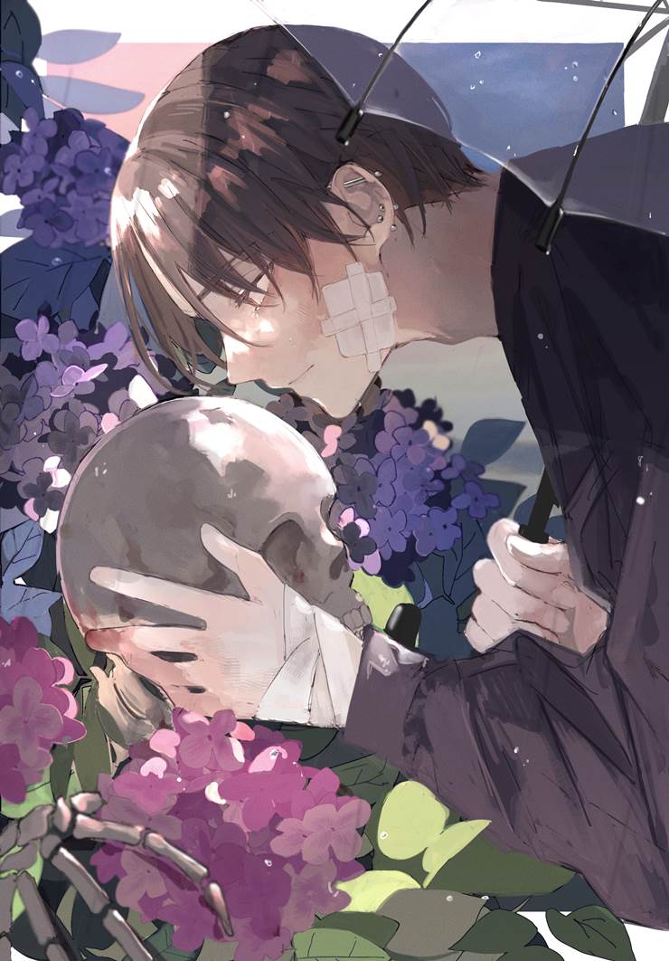 紫阳花, skeleton, 受伤, 创作男子, 原创, 原创, 男孩子, Original 500+ bookmarks