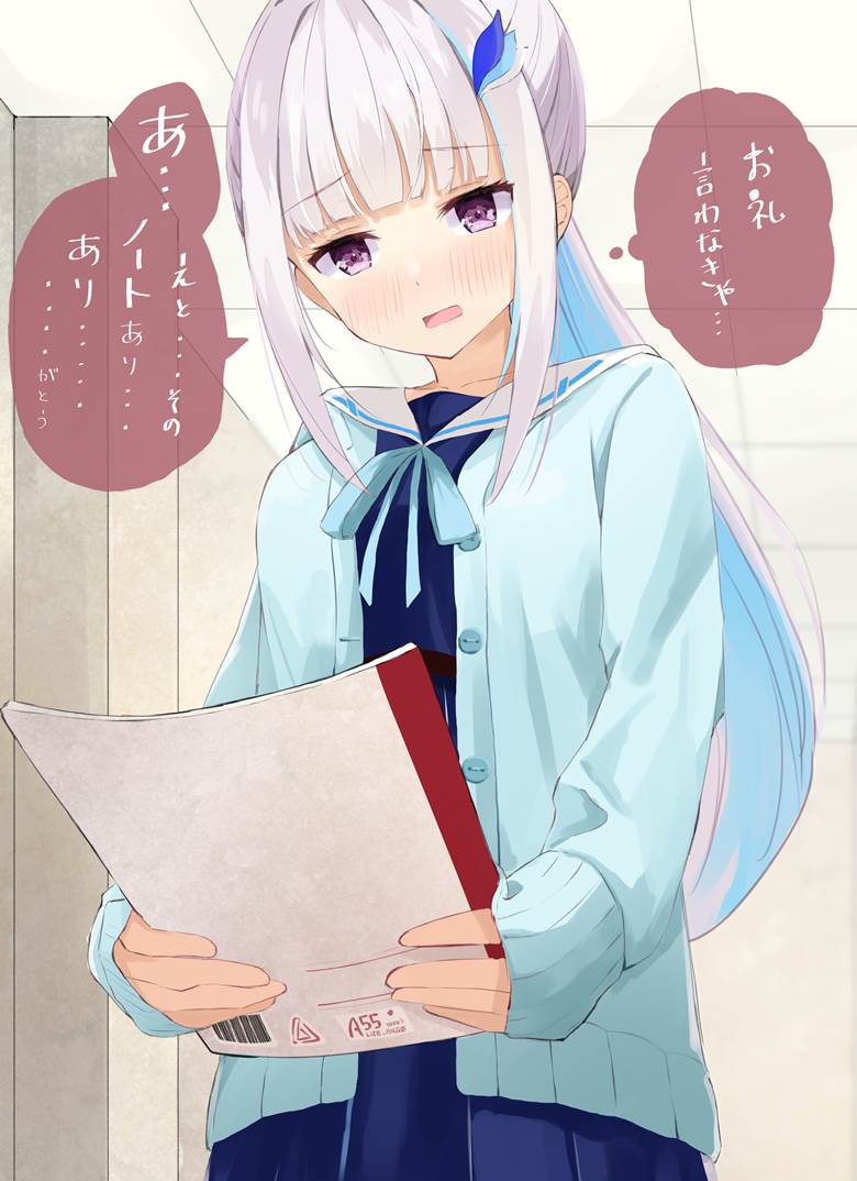 彩虹社, 莉泽·赫露艾斯塔, Helesta fanart, Virtual YouTuber 1000+ bookmarks, school uniform cardigan