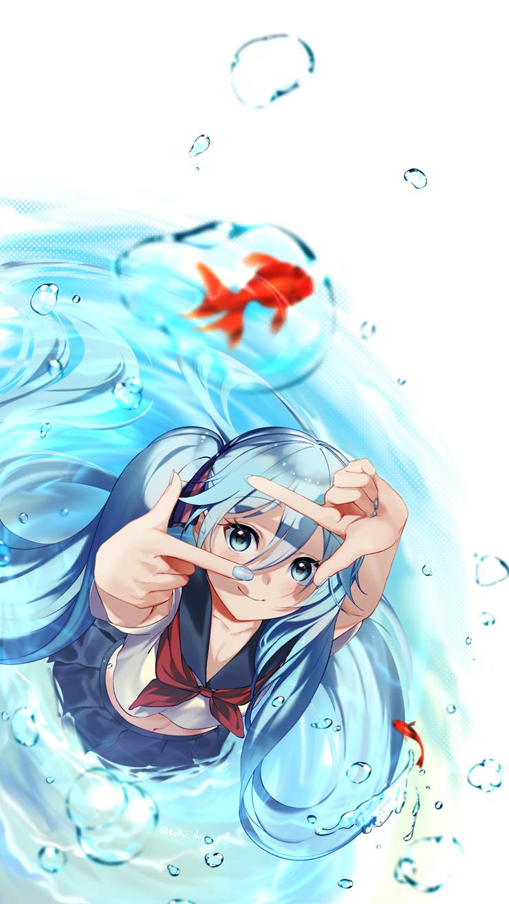 颜值都非常在线，Pixiv人气插画师kelly-ID:5393987