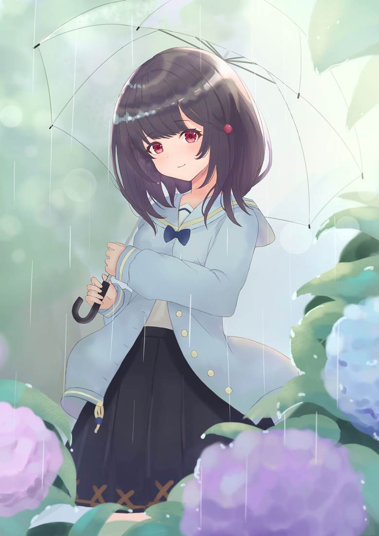 Granblue Fantasy, Granblue Fantasy, Vikala, rain, Twelve Divine Generals (Granblue)