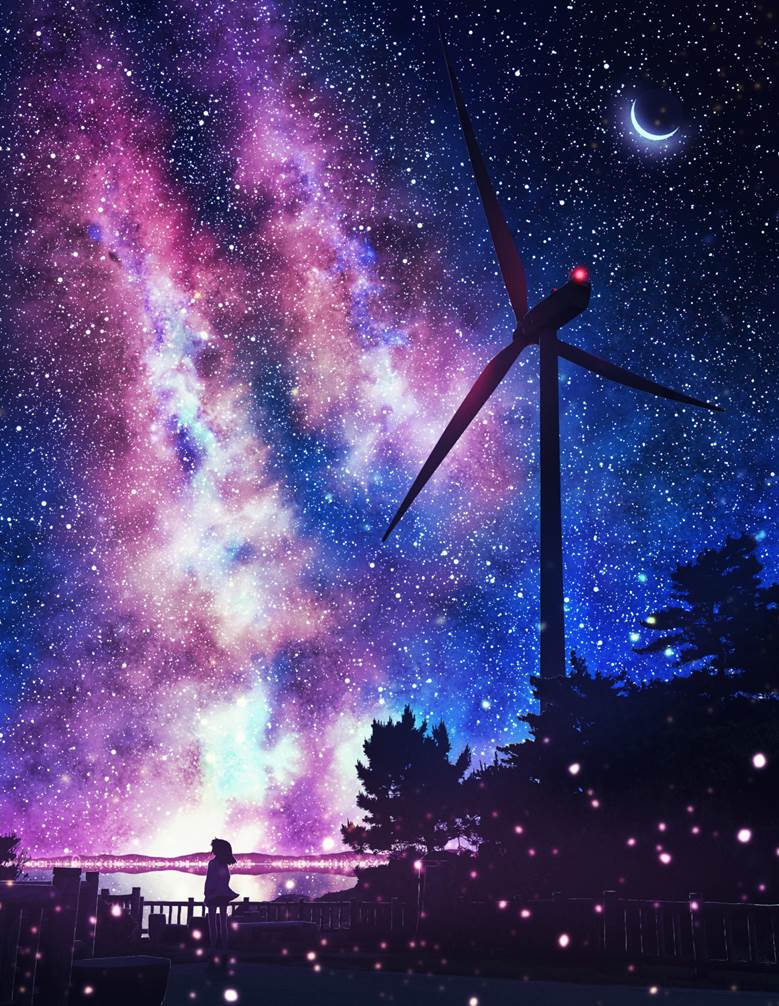天の川|大场的银河星空P站插画图片