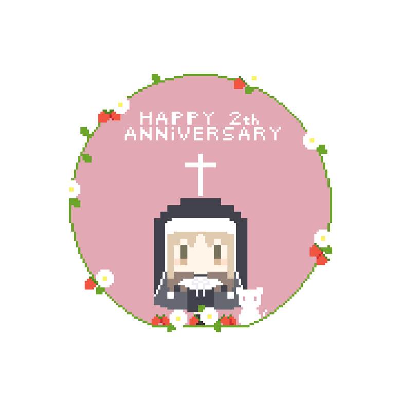 Sister Cleaire, pixel art, Nijisanji