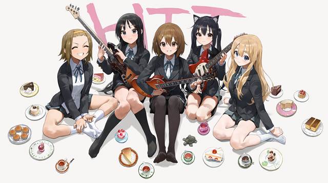 《轻音少女》高清壁纸美图，最喜欢的乐队番之一
