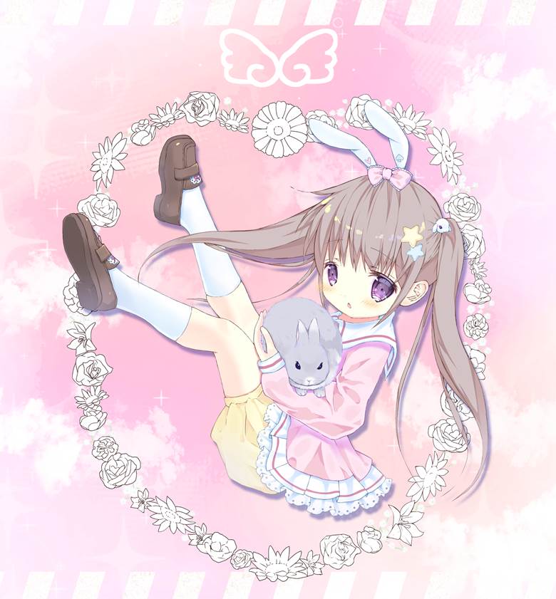 原创, 萝莉, 女孩子, frills, 蝴蝶结, bunny ears, 兔子