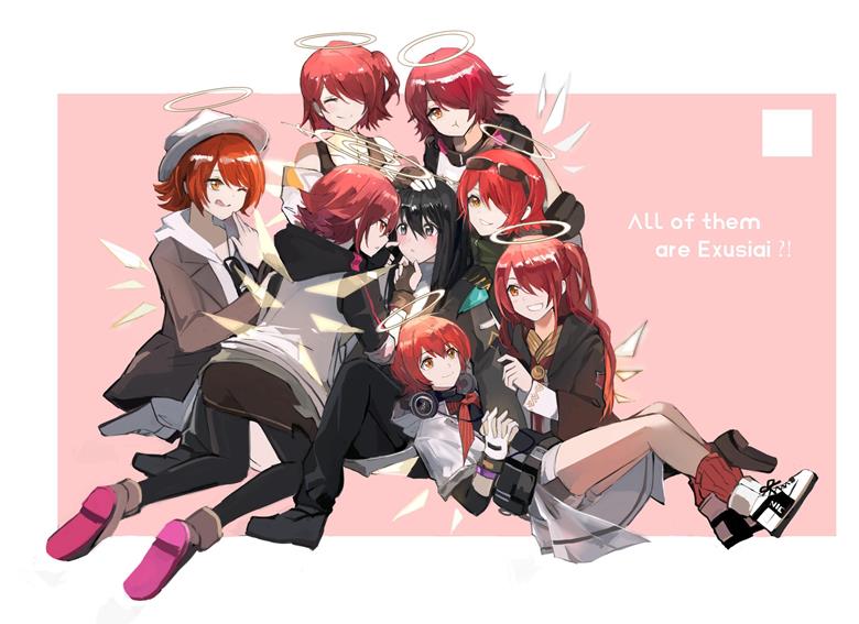 All of them are Exusiai|天野岁的能天使插画图片