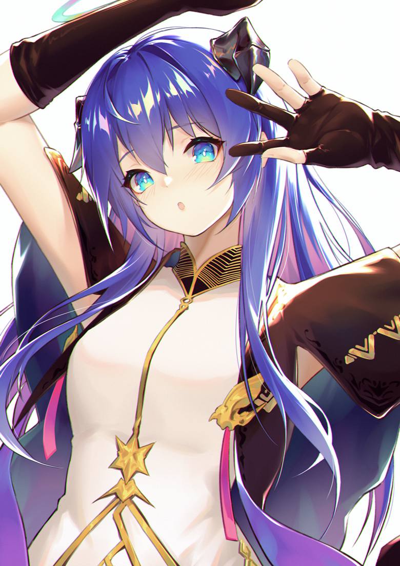 doujin, Arknights, 女孩子, Mostima, blue hair, 莫斯提马(明日方舟), 明日方舟, 明日方舟5000收藏