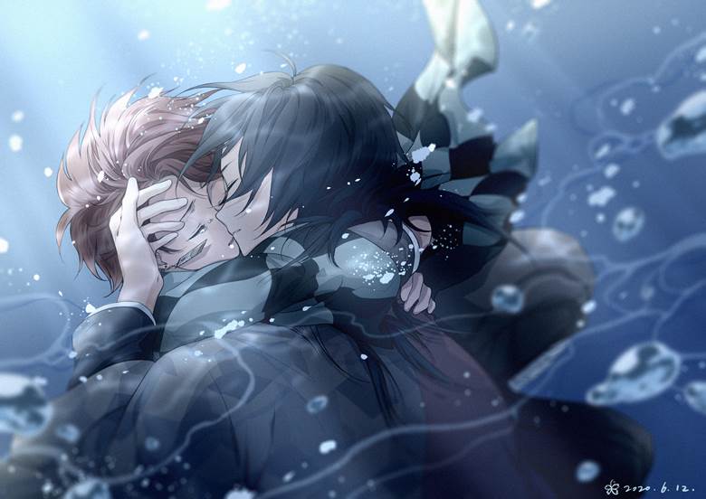 鬼灭之刃, 义勇×炭治郎, 富冈义勇, 灶门炭治郎, Demon Slayer: Kimetsu no Yaiba 1000+ bookmarks