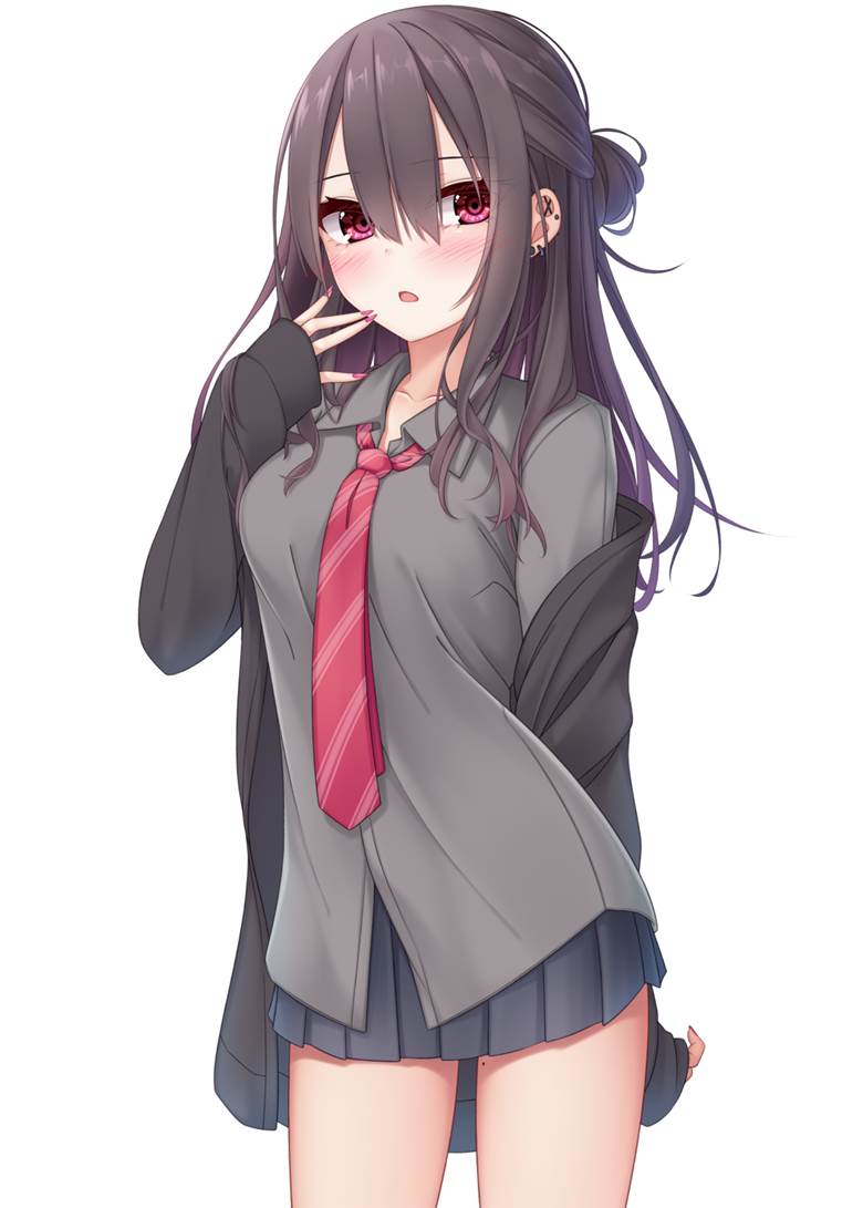 女孩子, 原创, 美甲, half-up hairstyle, 穿洞, 原创3000收藏, black makes women look beautiful