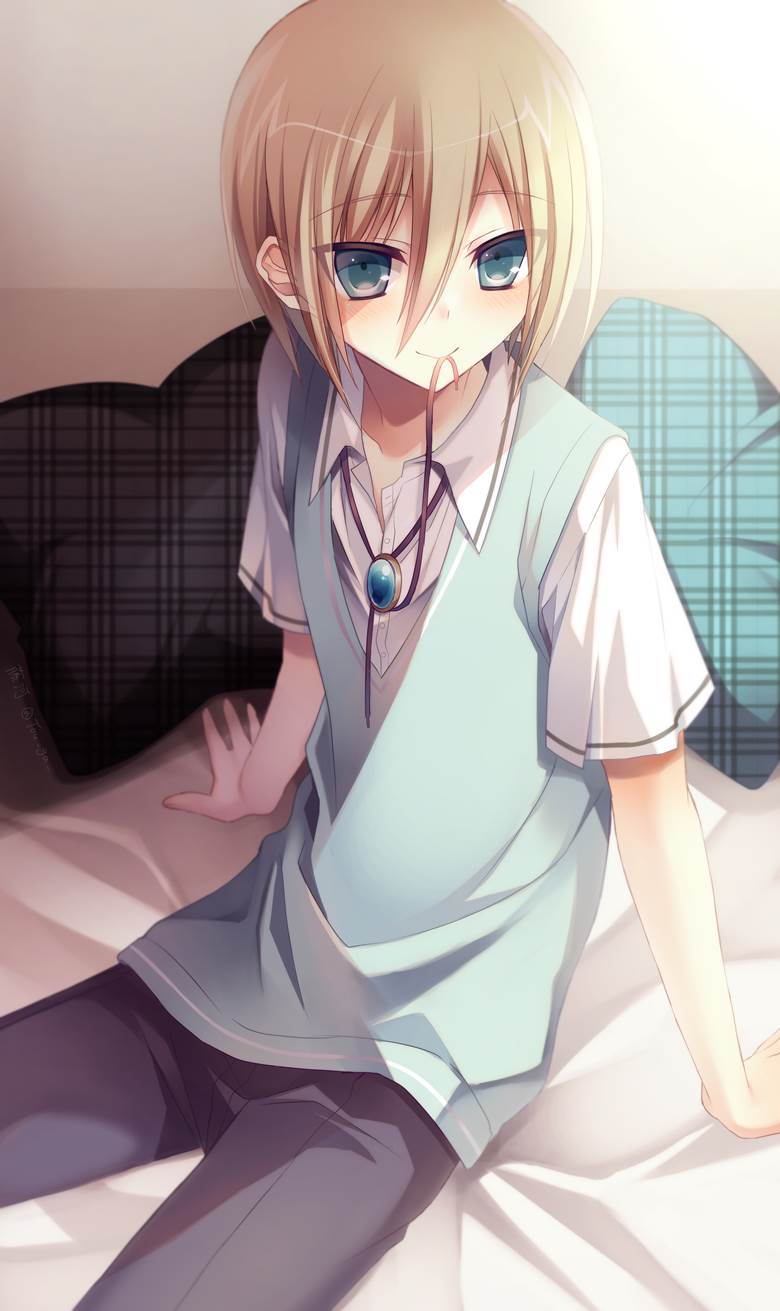 ボクの亲友|藤河的pixiv美少年人物插画图片