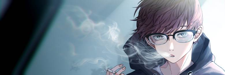 タバコを吸う男の子|sa拾的吸香烟的人物插画图片