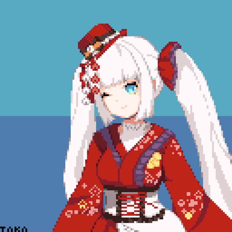 神乐魅娅, 虚拟主播, 点阵图