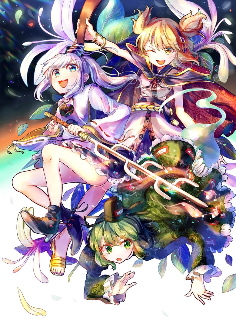 东方, Ten Desires, mononobe no futo, Soga no Tojiko, 丰聪耳神子, 东方Project, Touhou Project 100+ bookmarks