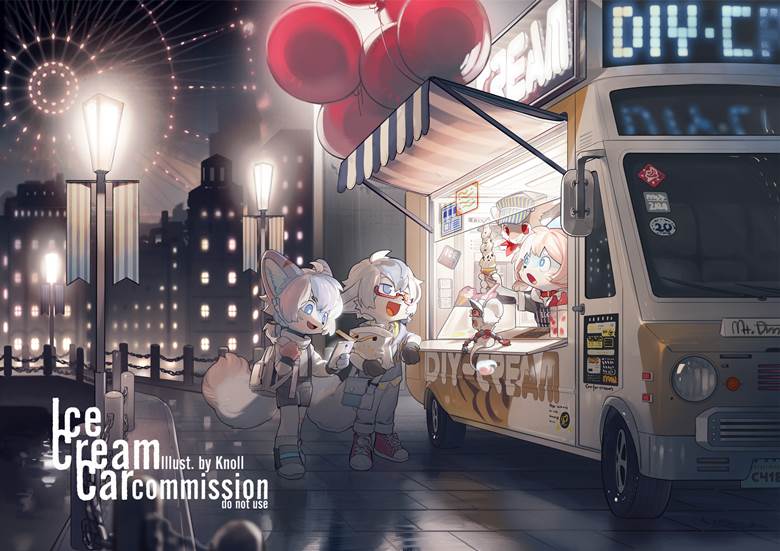 old commission|Knoll格子衫的气球pixiv插画图片