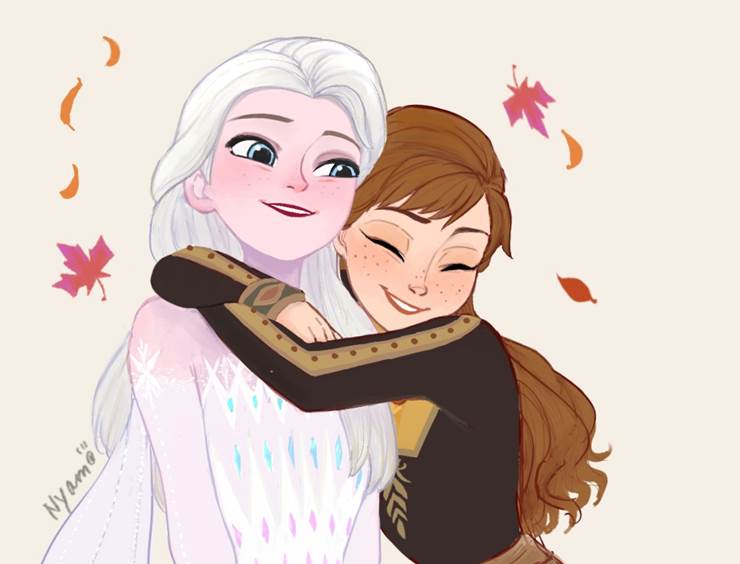 アナと雪の女王|插画师NyamoiPad的冰雪奇缘插画图片