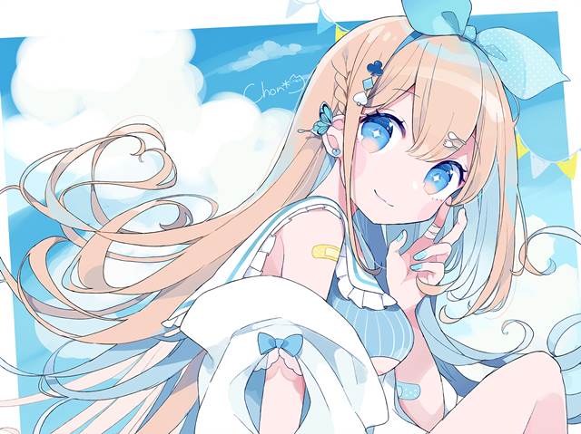耳环耳饰超美的P站少女绘画美图