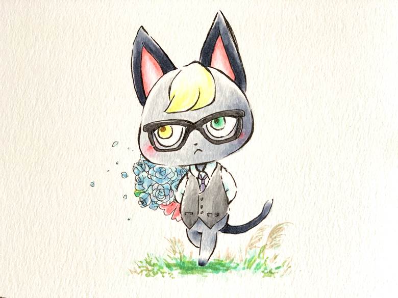 copic马克笔, sketchbook, analog illustration, 手绘, 集合！动物森友会！, 动森