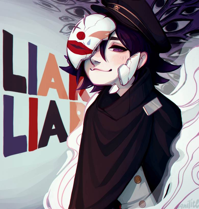 Liar Liar|Anilite的口罩人物插画图片