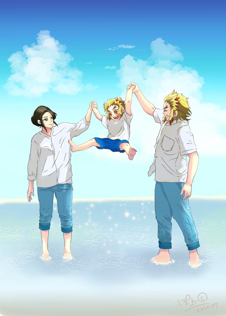 Rengoku family, 鬼灭之刃, 夏之回忆, 炼狱杏寿郎, Ruka Rengoku, 现代改编, 炼狱槙寿郎, Demon Slayer: Kimetsu no Yaiba 1000+ bookmarks