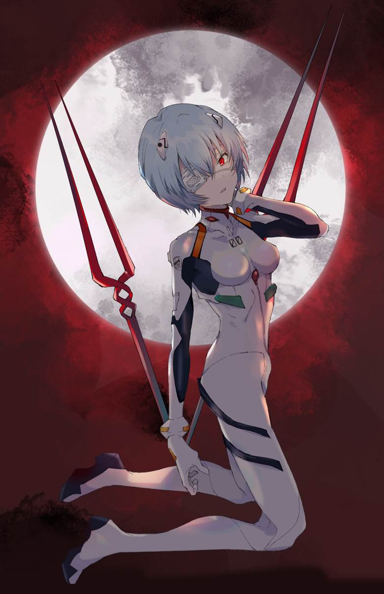 绫波レイ榧野ぐら的新世纪福音战士eva插画图片