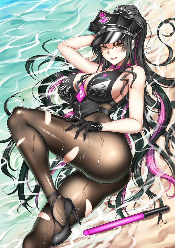 杀生院祈荒, 杀生院祈荒（泳装）, 黑丝袜, 第二再临, 泳装+连裤袜, 美腿, Fate/GO1000users加入书籤